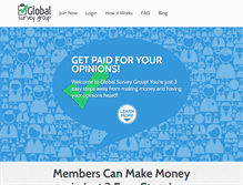 Tablet Screenshot of globalsurveygroup.com